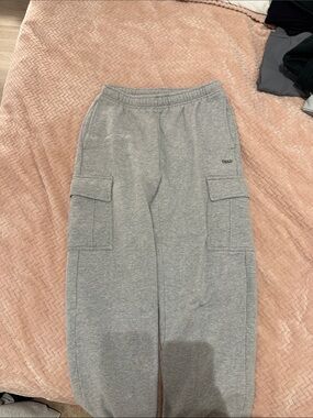 TNA Gray Cargo Sweatpants with Side Pockets